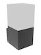 Geyer Стенен Външен Плафон LED IP54 6W с Топло бяло Светлина 7.4x10.6x16.5εκ.