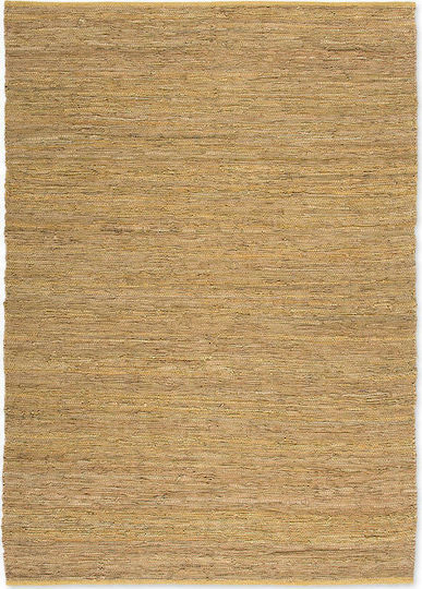 Tapicap Kelim Teppich Rechteckig Leder Beige
