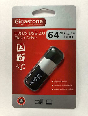 Gigastone U207S 64GB USB 2.0 Stick Black