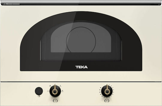 Teka MWR 22 BI Vanilla Brass 40586302 Built-in Microwave Oven 22lt White