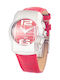 Chronotech Watch with Fuchsia Leather Strap CT7280M-05