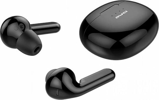 Awei T15 In-ear Bluetooth Handsfree Earphones with Charging Case Black