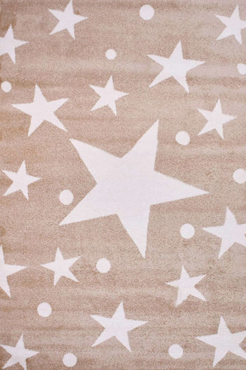 Alexander Carpets Breeze Stars Παιδικό Χαλί Αστέρια Καφέ 160x230cm Πάχους 10mm