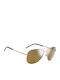 Fila Men's Sunglasses with Gold Metal Frame and Gold Mirror Lens SF9734-531K