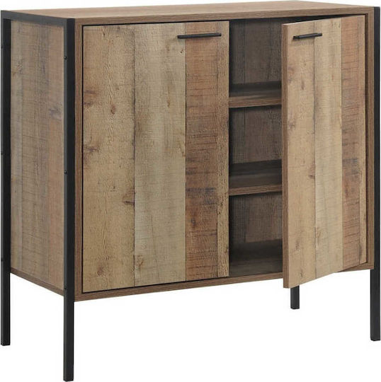 Ξύλινη Pallet-W με 3 Ράφια Καφέ 80x40x80cm Ε8440,W