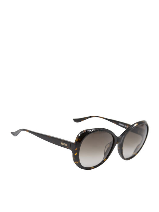 Moschino Women's Sunglasses with Brown Tartaruga Plastic Frame MO694 02