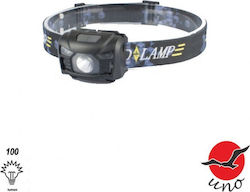 Uno Υ89038 Επαναφορτιζόμενος Φακός Κεφαλής LED 100lm