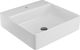 Olympia Linea Aufgesetztes Waschbecken Porzellan 50x50x13cm Weiß