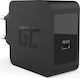 Green Cell Charger Without Cable with USB-C Port 18W Power Delivery Blacks (CHAR07)
