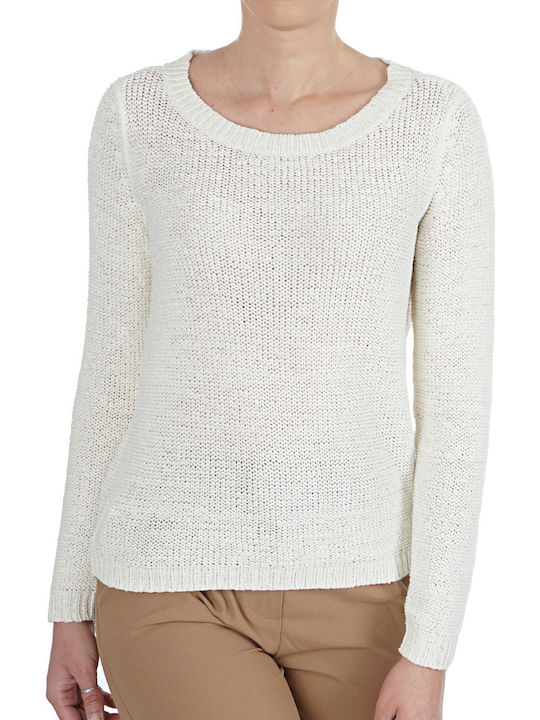 Only Damen Langarm Pullover Cloud Dancer