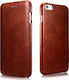iCarer Vintage Curved Edge Book Piele artificia...