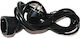 Adeleq Extension Cable Cord 3 x 1.5mm²/5m Black
