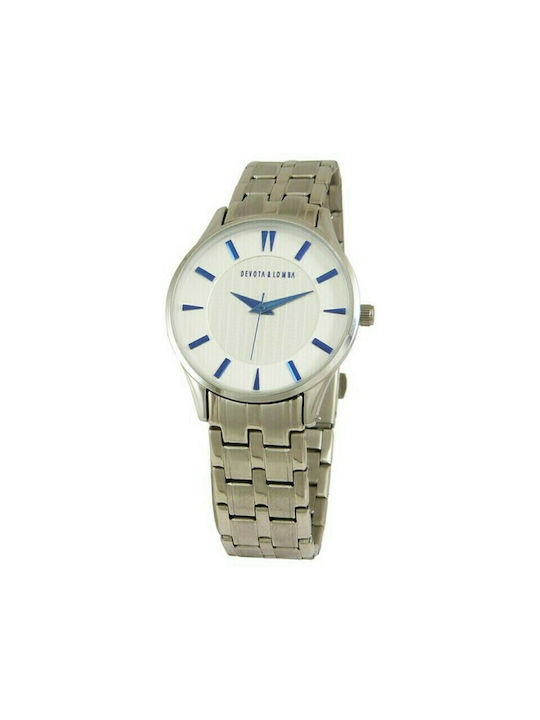 Devota & Lomba Watch with Silver Metal Bracelet...