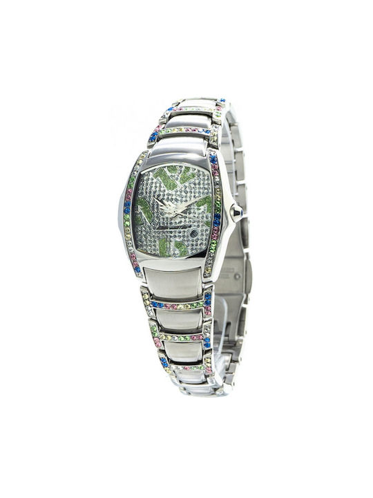 Chronotech Uhr mit Silber Metallarmband CT7896S...