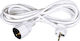 VK Lighting Extension Cable Cord 3 x 1.5mm²/5m White