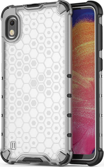 Hurtel Honeycomb Back Cover Silicone Transparent (Galaxy A10)