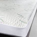 La Luna Super-Double Waterproof Jacquard Mattress Cover Fitted Bamboo White 160x200cm