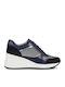 Geox Zosma Γυναικεία Ανατομικά Sneakers Navy Μπλε