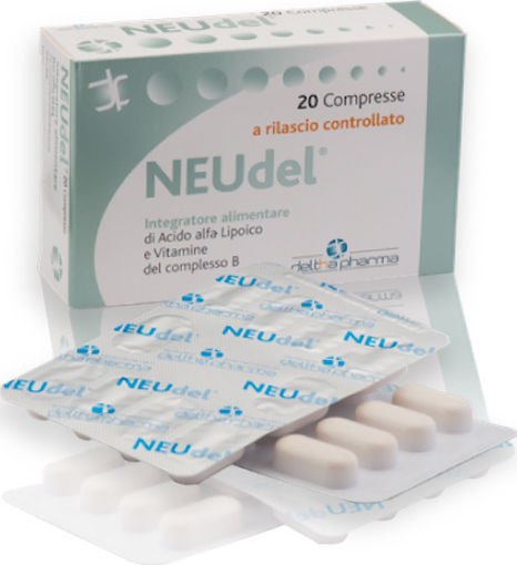 Deltha Pharma Neudel Alpha Lipoic Acid Ειδικό Συμπλήρωμα Διατροφής 20 ταμπλέτες