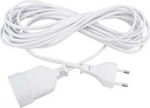 Extension Cable Cord 2 x 0.75mm²/10m White