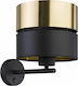 TK Lighting Hilton Modern Lamp Wall Black 28x28cm
