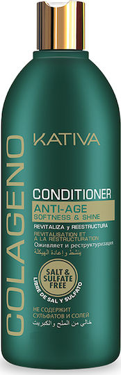 Kativa Colageno Anti-Age Conditioner Αναδόμησης/Θρέψης για Όλους τους Τύπους Μαλλιών 250ml