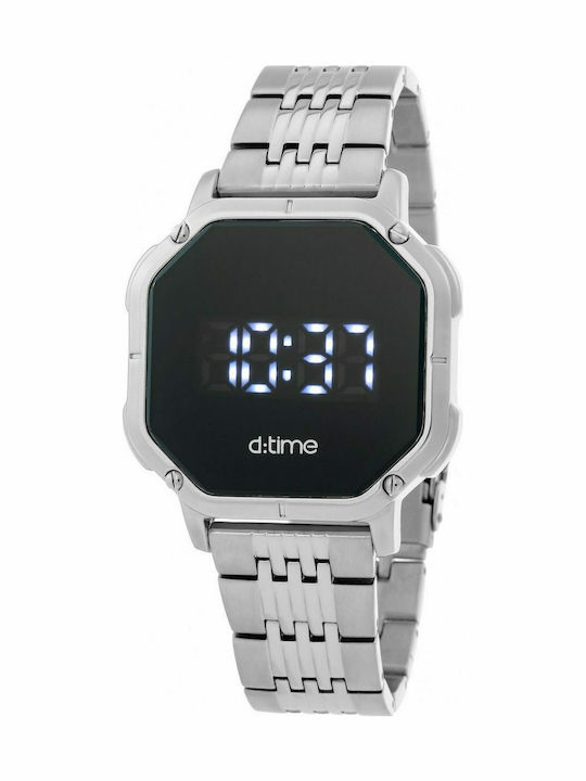 Daniel Klein Ψηφιακό Ανδρικό Ρολόι 41mm Μπαταρίας με Ασημί Μεταλλικό Μπρασελέ