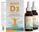 VivaCare Hivit D3 Liposomal Βιταμίνη για Ενίσχυση του Ανοσοποιητικού & την Υγεία των Οστών 1000iu 60ml