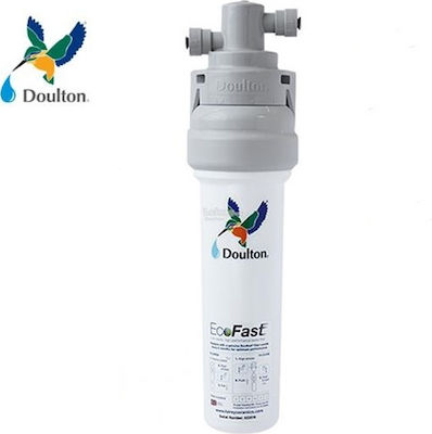 Doulton Ecofast Συσκευή Φίλτρου Νερού Κάτω Πάγκου / Κεντρικής Παροχής Μονή 3/8'' με Ανταλλακτικό Φίλτρο Doulton Ultracarb SI 0.5 μm
