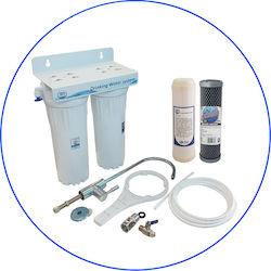 Aqua Pure Apduc 14 Ufeco Water Filtration System Double Under Sink with Faucet & Replacement Filter