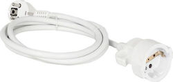 Electropack Extension Cable Cord 3 x 1.5mm²/3m White