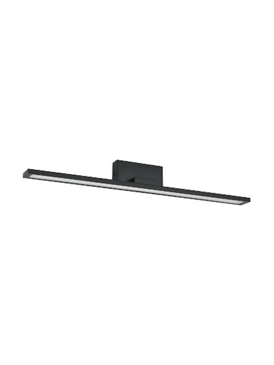 Aca Modern Wall Lamp with Integrated LED and Warm White Light Black Width 56cm
