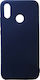 Matt Umschlag Rückseite Silikon Blau (Huawei P Smart Z)