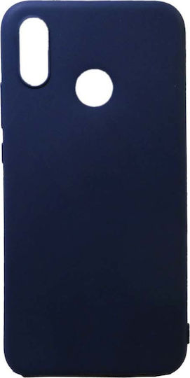 Matt Umschlag Rückseite Silikon Blau (Huawei P Smart Z)