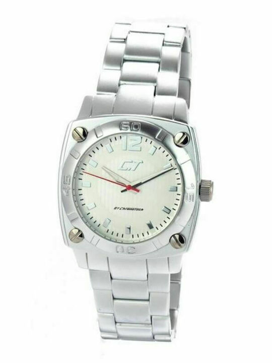 Chronotech Herrenuhr 40mm Batterie mit Silber Metallarmband