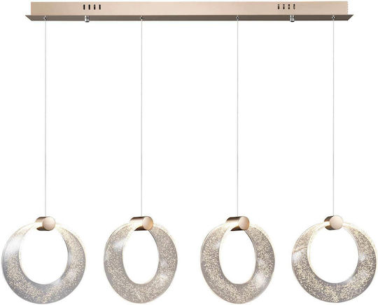 Sun Light LED Κρεμαστό Φωτιστικό Ροζ Χρυσό 108x24x130εκ. Sun Light LED Κρεμαστό Φωτιστικό Ροζ Χρυσό 108x24x130εκ.