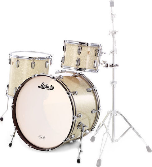 Ludwig Classic Maple Pro Beat Rock Vintage White