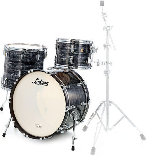 Ludwig Classic Maple Fab Schlagzeug-Set Schwarze Perlmuschel