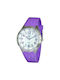 Justina Watch with Purple Rubber Strap JMC13