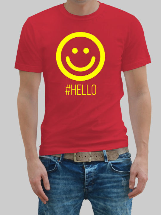 Hallo Mann-T-Shirt - ROT