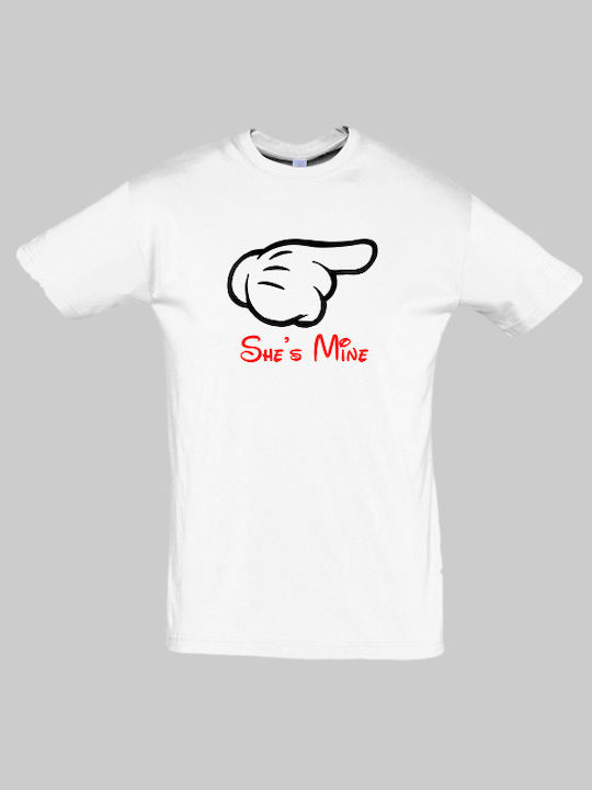 Tricou She's Mine - ALB