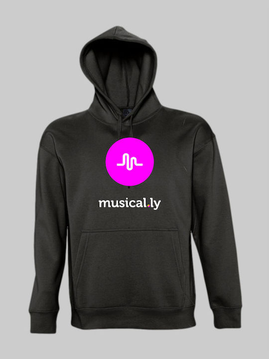 musical.ly Kapuzenpullover - SCHWARZ