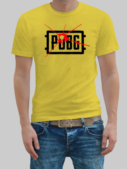 Pubg logo t-shirt - GOLD