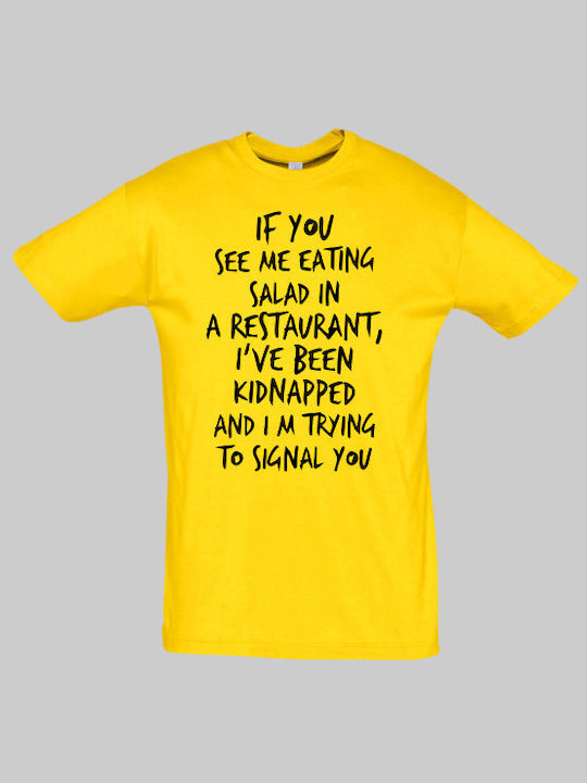 Kidnapped t-shirt - GOLD