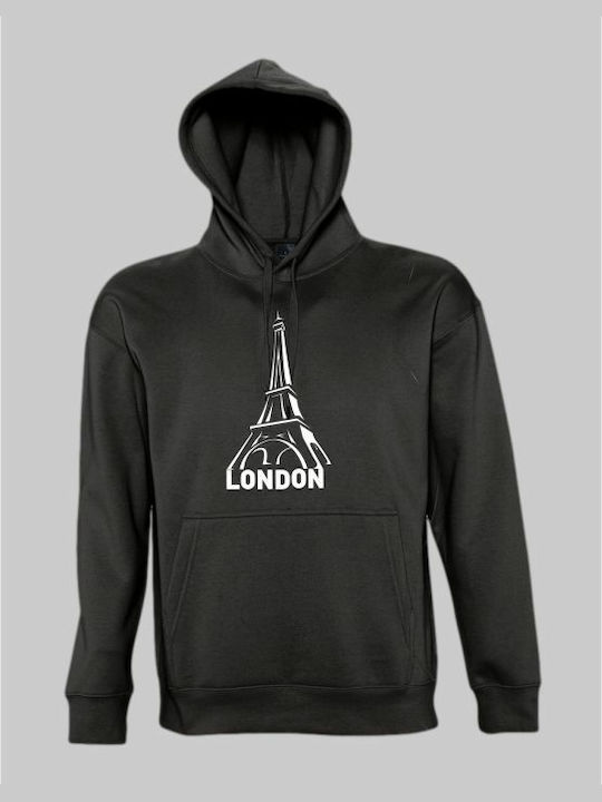 Londoner Kapuzenpulli - SCHWARZ