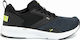 Puma NRGY Comet Herren Sportschuhe Laufen Schwarz