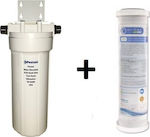 Pentair Under Sink / Central Supply Water Filter System 2GSL Single , ½" Inlet/Outlet, with 10" Replacement Filter Matrikx CTO 5 μm 5720551091