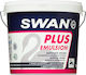 Swan Plus Emulsion Plastic Acrilyc Paint for Interior and Exterior Use White 3lt