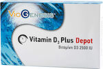 Viogenesis Vitamin D3 Plus Depot Vitamină pentru Imunitate 2500iu 80mg 90 capace