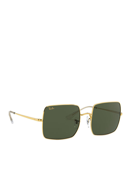 Ray Ban Square Women's Sunglasses with Gold Met...